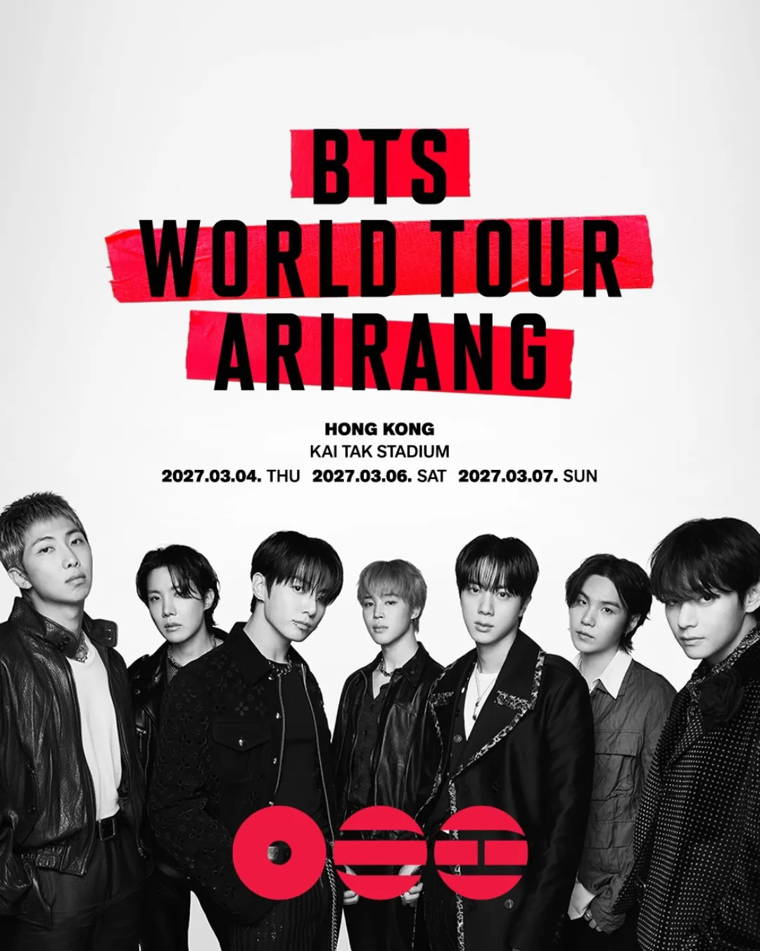 BTS WORLD TOUR 世界巡迴演唱會 2027 香港站