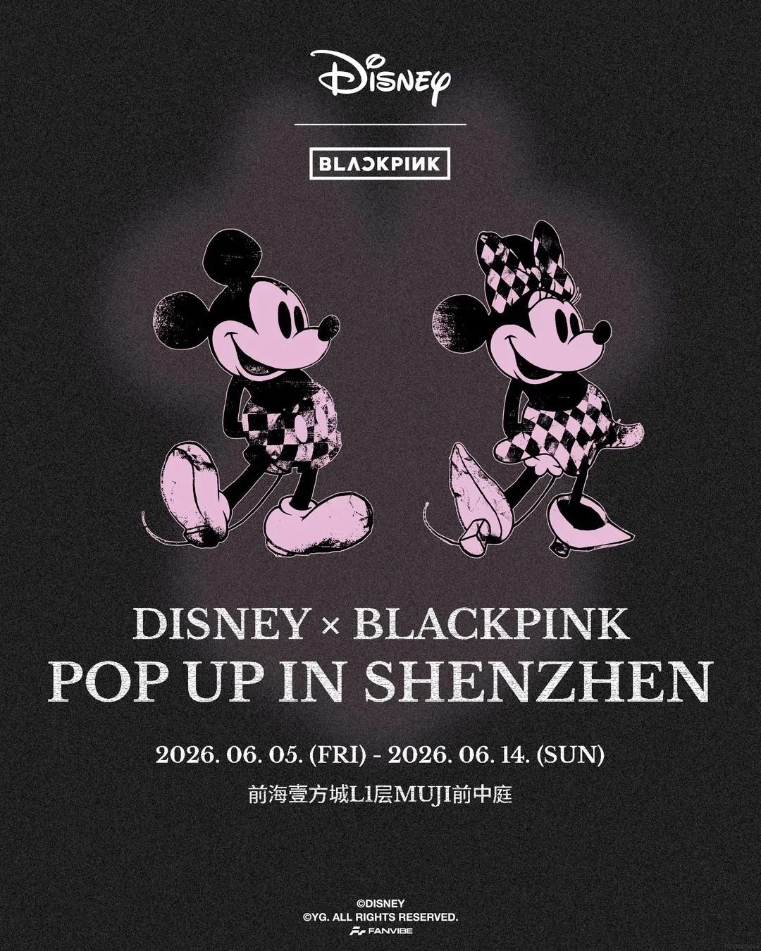 DISNEY X BLACKPINK POP UP IN SHENZHEN