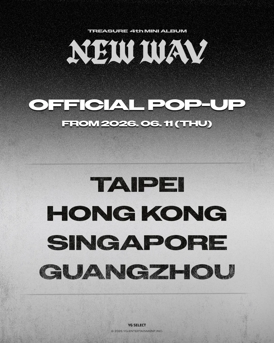 TREASURE 4th MINI ALBUM [NEW WAV] 新專輯快閃香港站