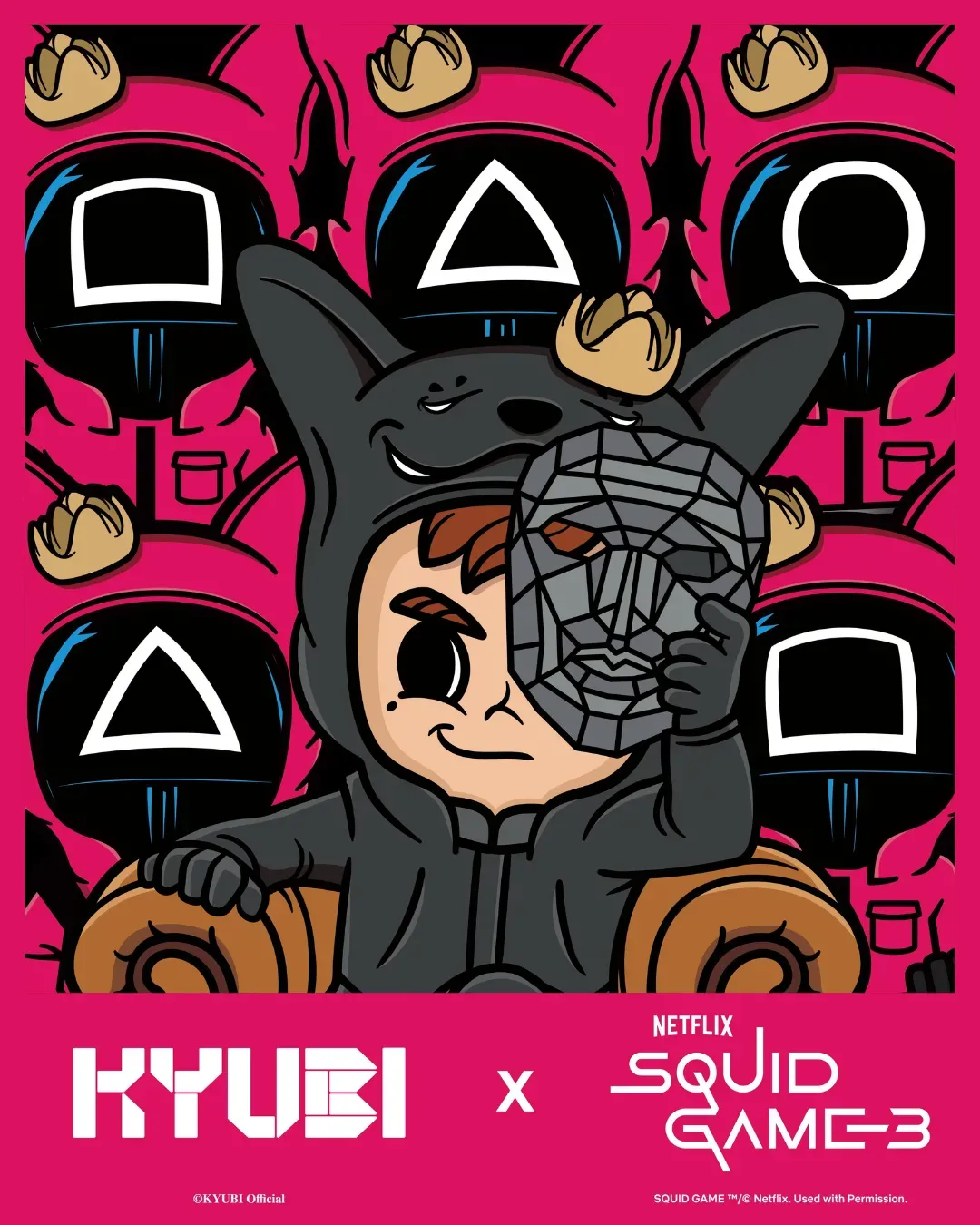 KYUBI X NETFLIX《魷魚遊戲》第三季《KYUBI X SQUID GAME 3》Popup Store