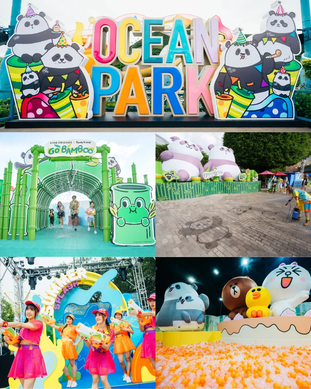 LINE FRIENDS x Panda Friends海洋公園夏水禮