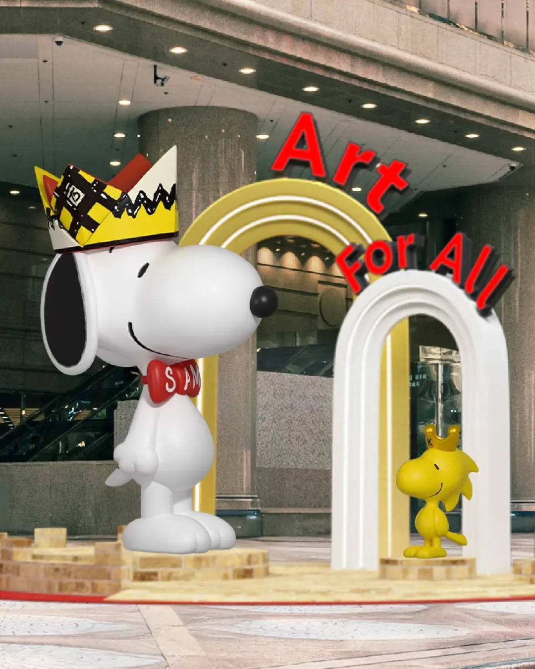 《“Art for All” for Peanuts 75th Anniversary》