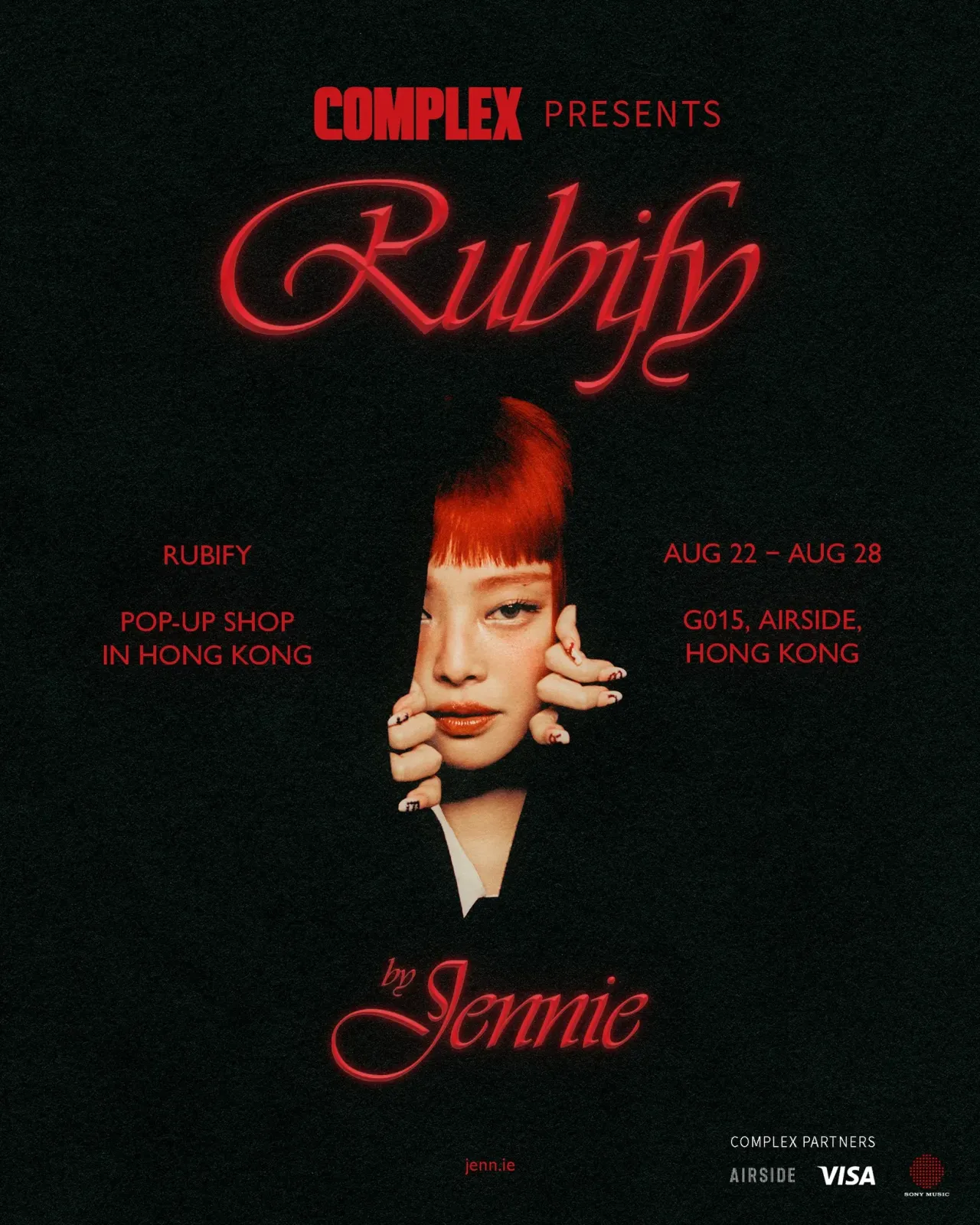 「Complex Presents Rubify by JENNIE」亞洲巡迴快閃店 香港站