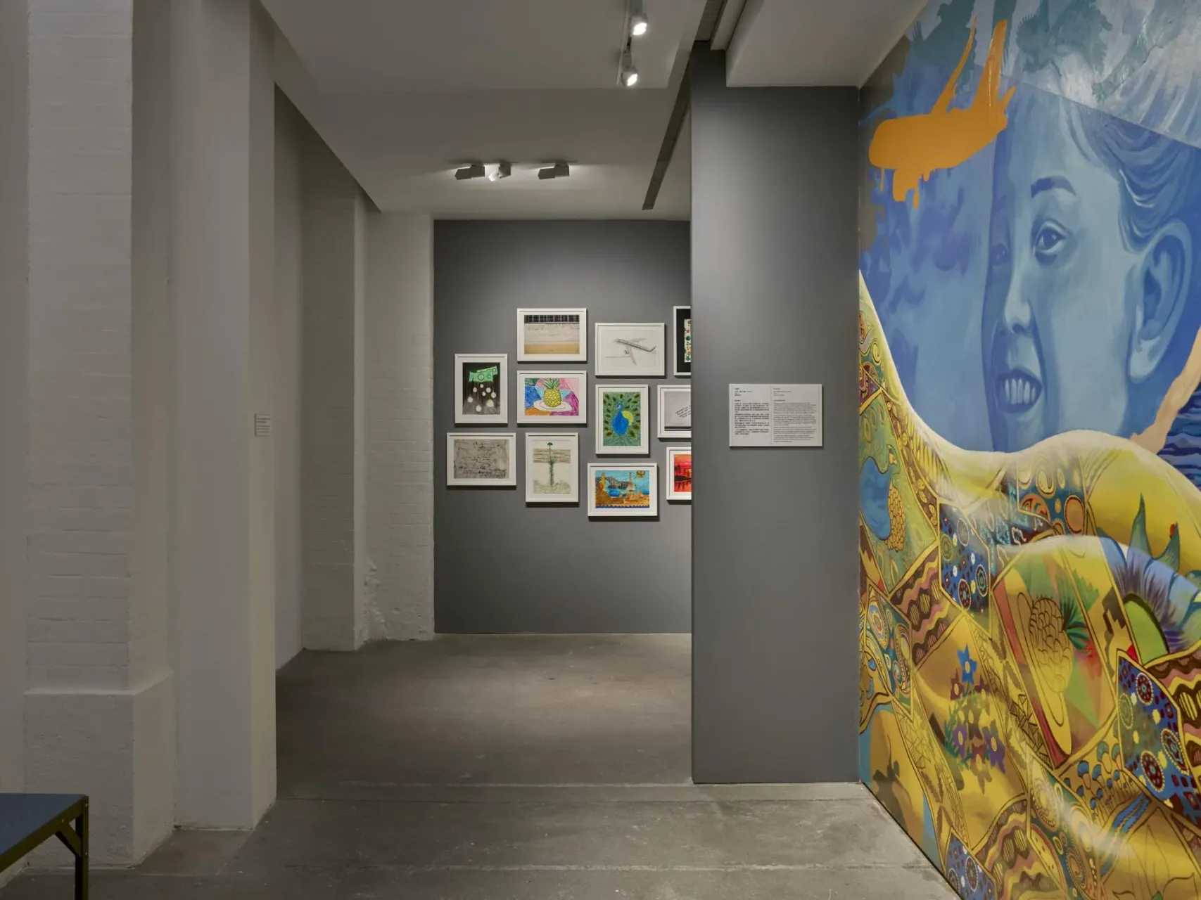 《堅韌》（2025），美國壁畫家艾利克．奧德為本次新展特別委託創作的壁畫