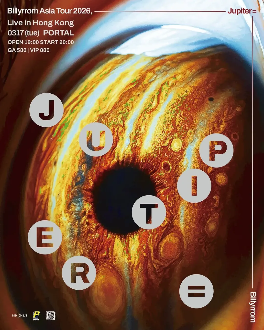 Billyrrom《Jupiter=》Live in Hong Kong 2026