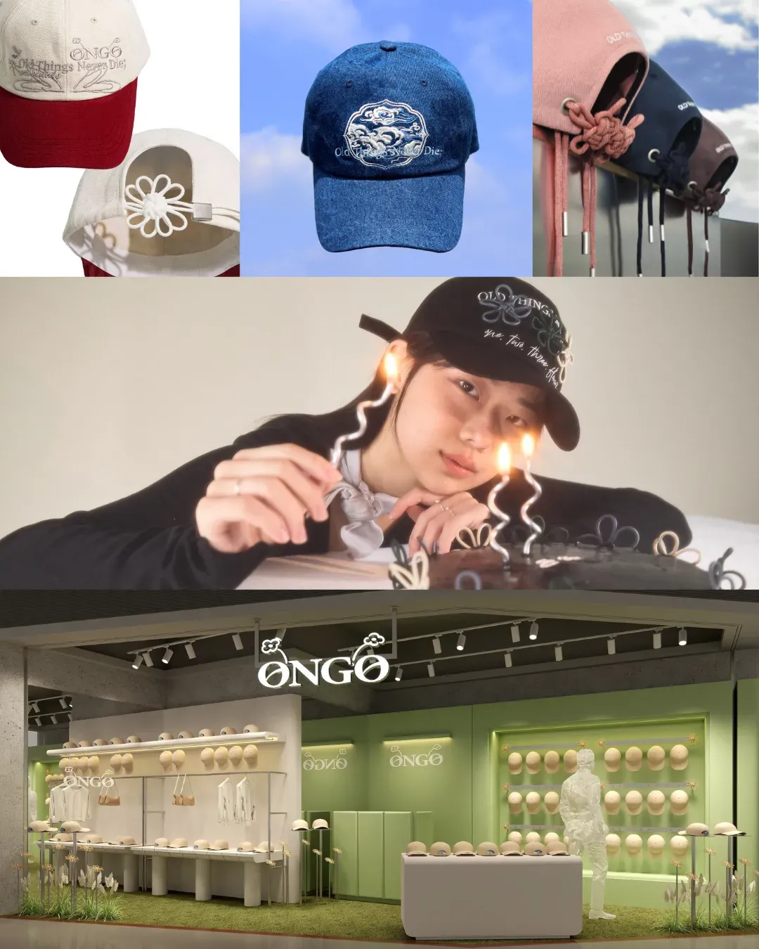 ONGO - 韓國花結棒球帽 香港期間限定店