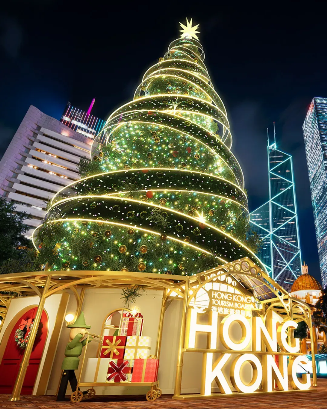 香港繽紛冬日巡禮2025 - 中環冬日小鎮+光影匯