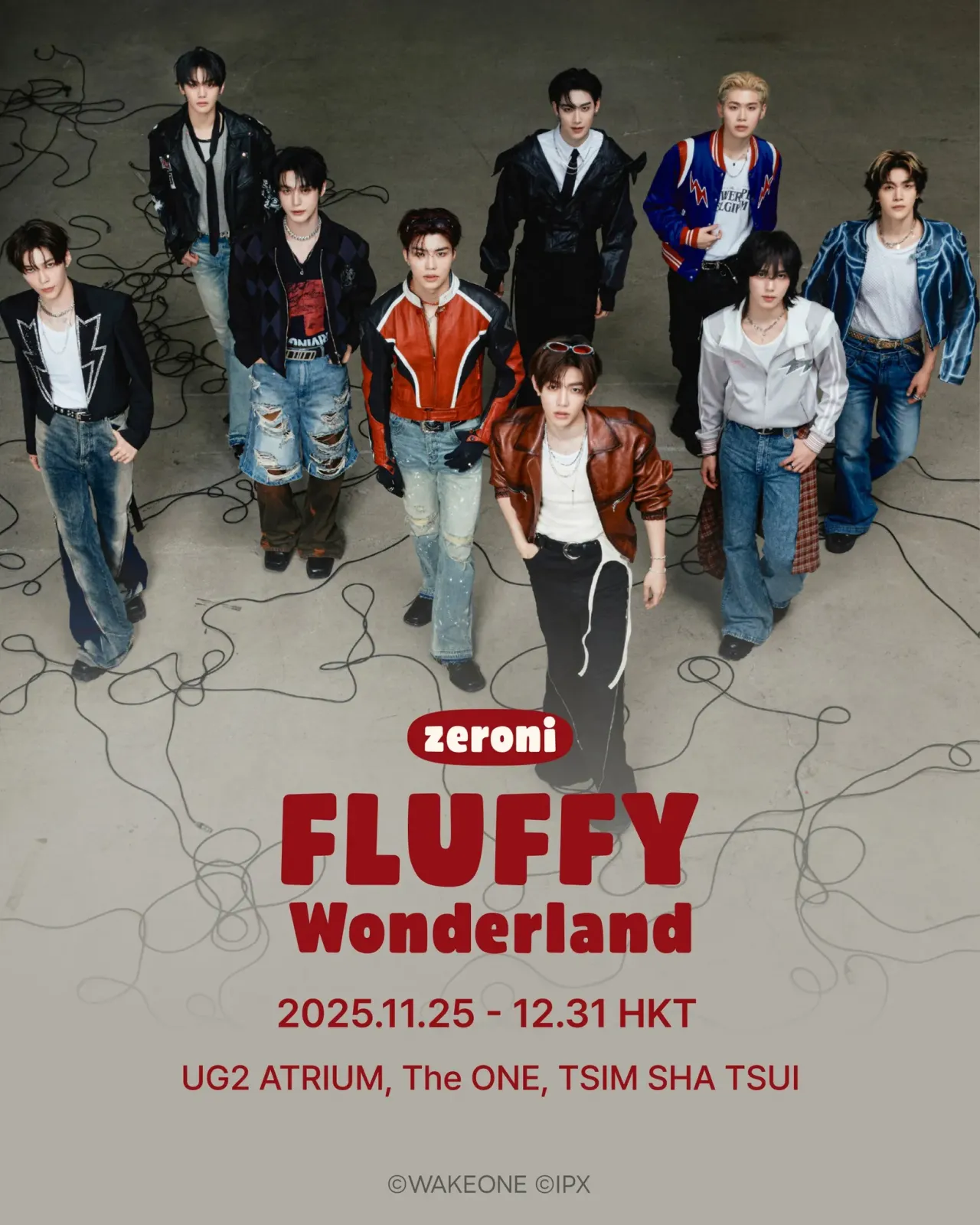 ZEROBASEONE角色公仔 zeroni FLUFFY Wonderland Pop up