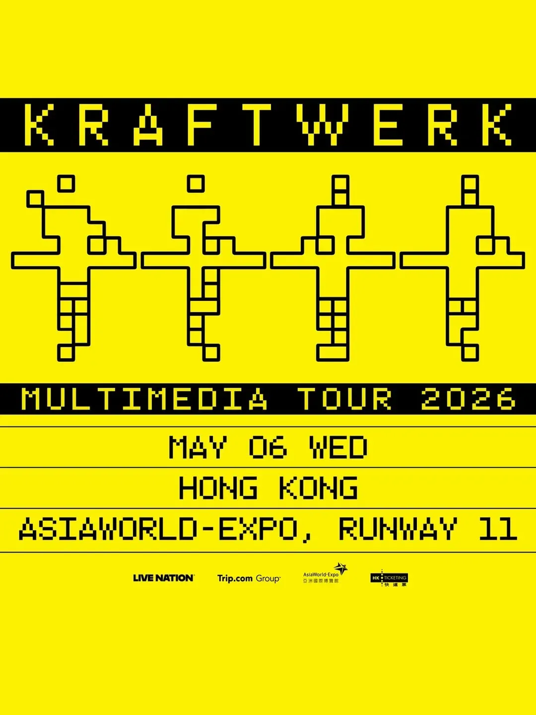 𝗞𝗿𝗮𝗳𝘁𝘄𝗲𝗿𝗸: 𝗠𝘂𝗹𝘁𝗶𝗺𝗲𝗱𝗶𝗮 𝗧𝗼𝘂𝗿 2026 in Hong Kong