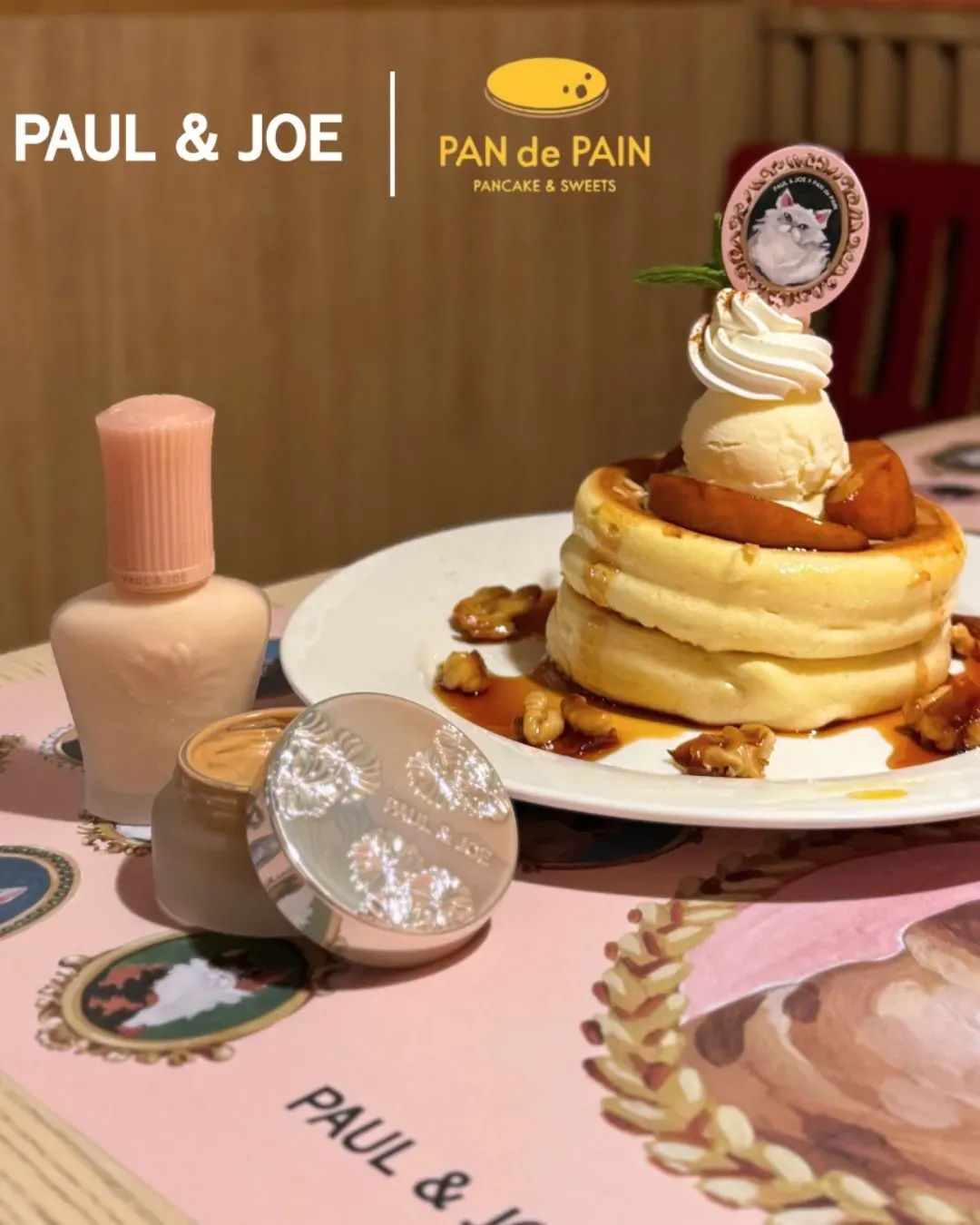 PAUL & JOE x PAN de PAIN 期間限定貓咪冬日暖心班戟店