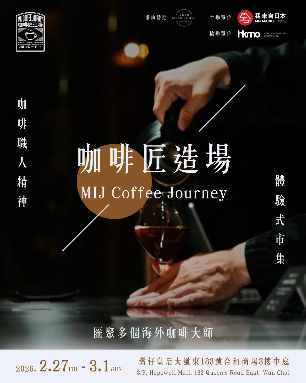 合和商場「MIJ Coffee Journey－咖啡匠造場」