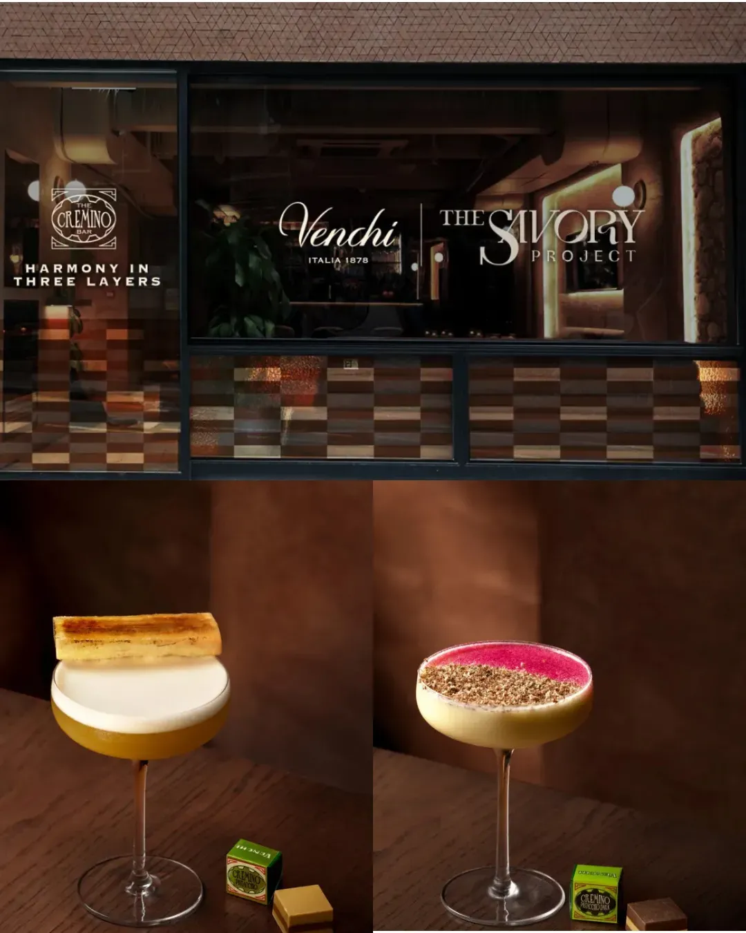 Venchi x The Savory Project"Cremino Bar" Pop-up限定酒吧