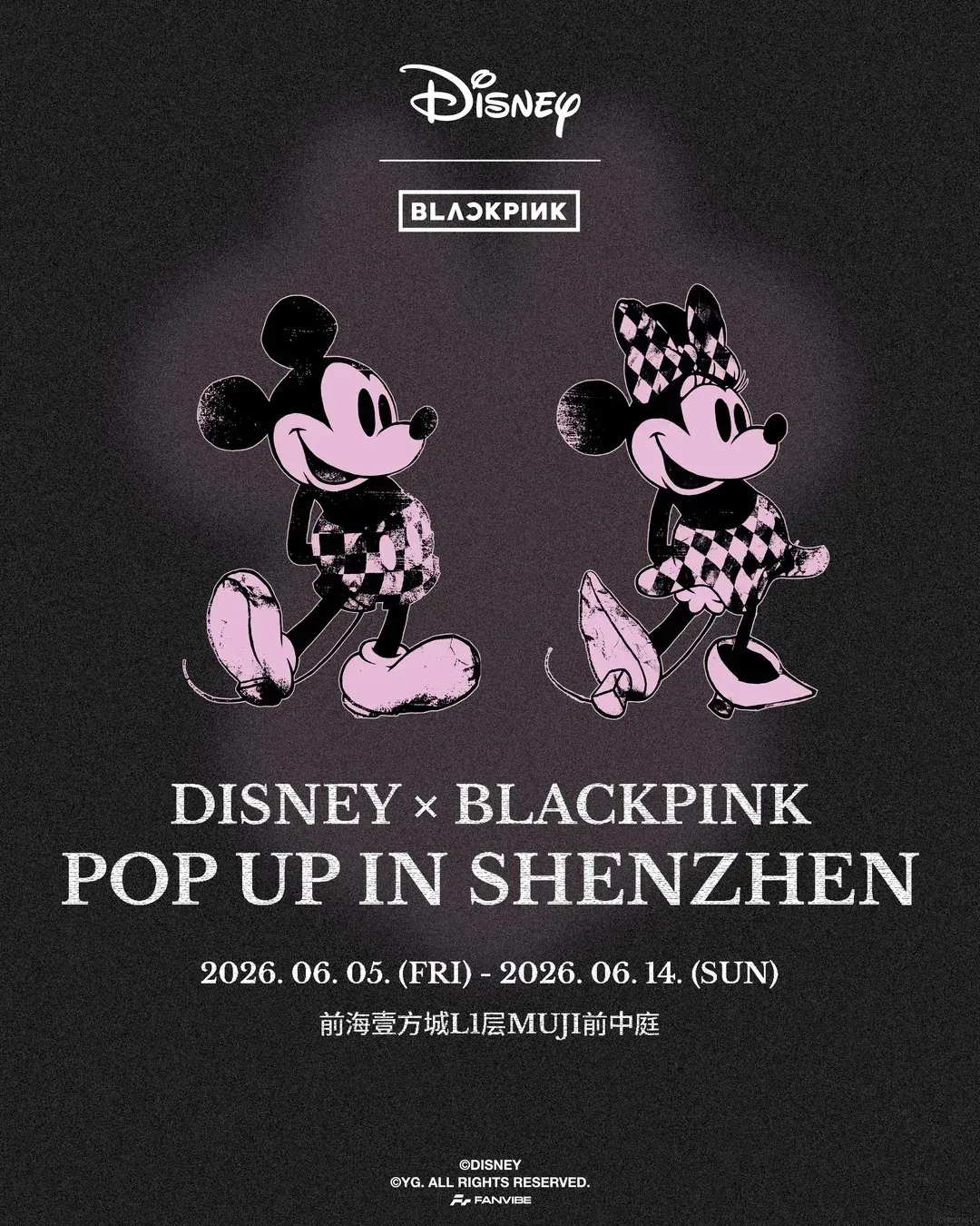 DISNEY X BLACKPINK POP UP IN SHENZHEN