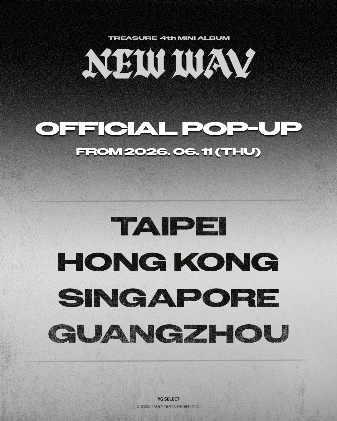 TREASURE 4th MINI ALBUM [NEW WAV] 新專輯快閃香港站
