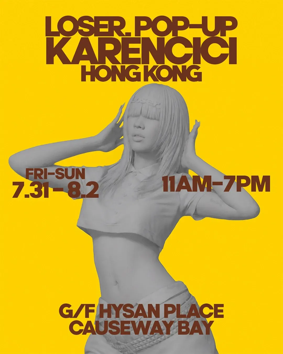 Karencici Loser. POP-UP in Hong Kong