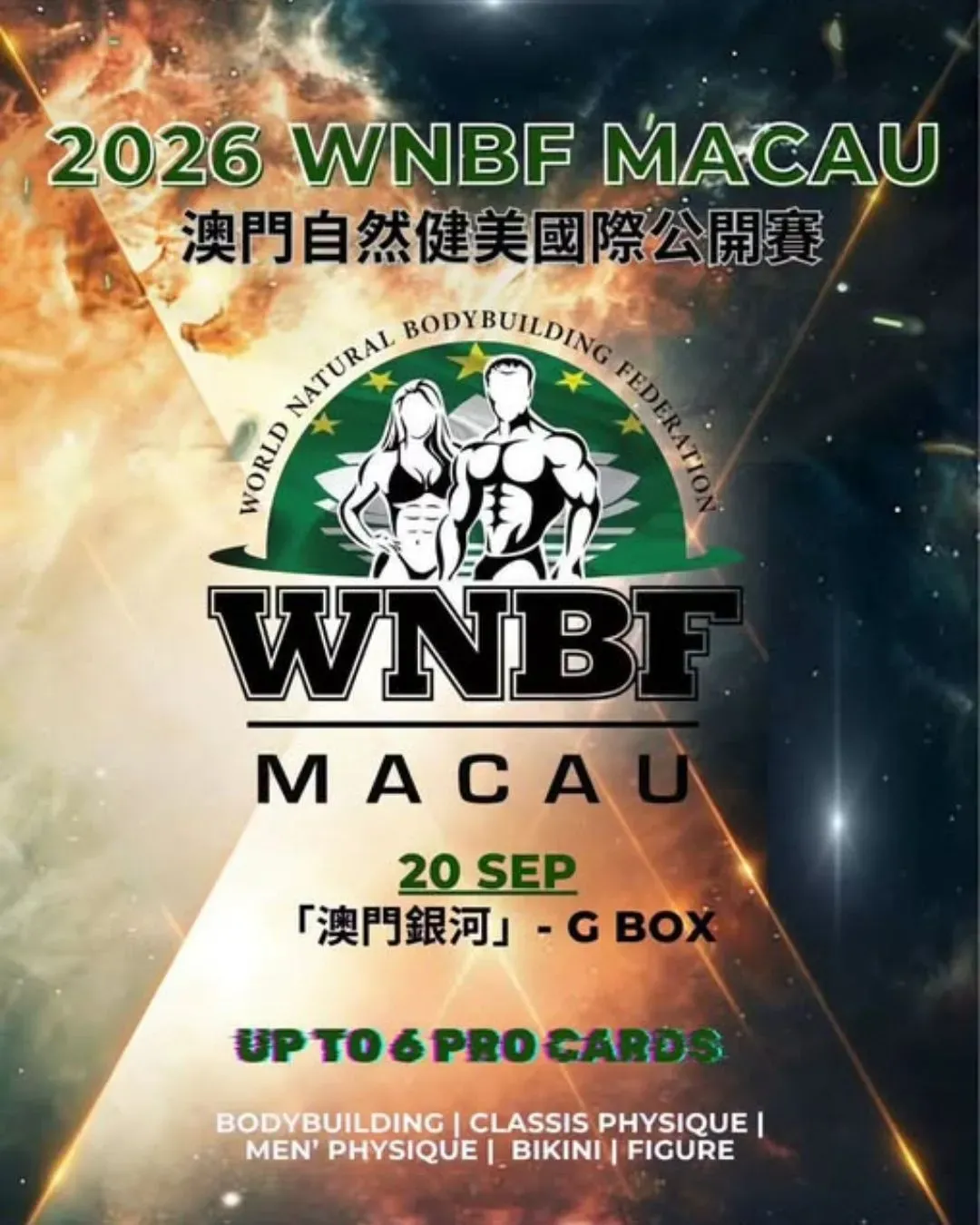 WNBF 國際健美職業卡資格賽澳門站2026