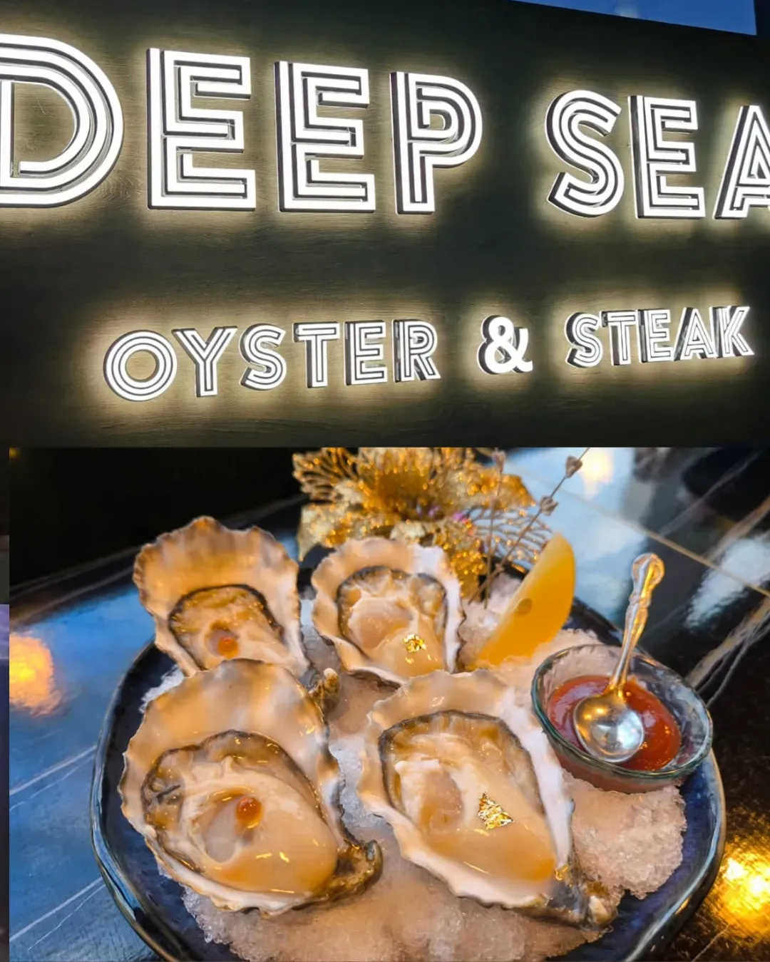Deep sea oyster &amp; steak