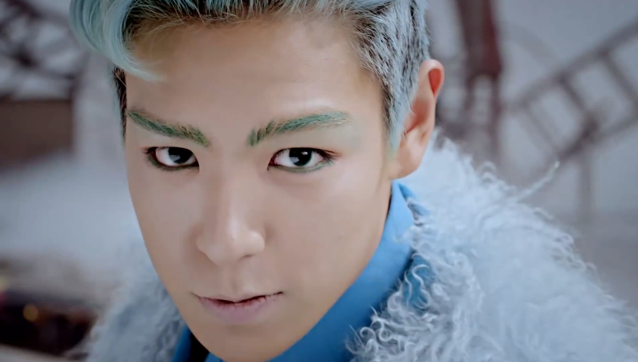 Bigbang T O P 藍色妝容髮型教學 U Blog