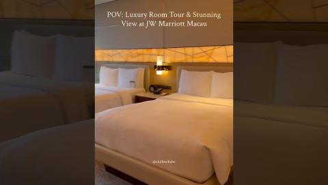 POV: Luxury staycation at JW Marriott Macau 🥂 澳門銀河 JW 萬豪：大理石浴缸 + 霧化玻璃超高級！