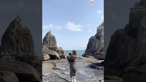 自駕遊去和歌山！橋杭岩、三段壁沿路玩盡 ⛩️ 完整版今晚 7 點首播！ #Shorts