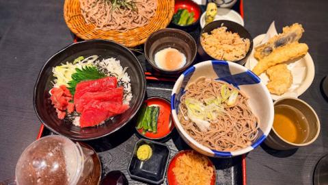 【東京】美食．信州そば処そじ坊｜台場 DiverCity 蕎麥麵定食、本鮪丼與現磨生山葵