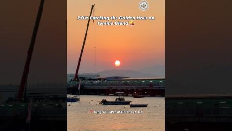 POV: 榕樹灣大街絕美日落 🌅 南丫島週末 Chill 爆 Sunset Stroll！(DJI Osmo Pocket 4P 實測)