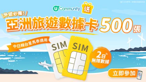 【福利加碼🎉】大派500張亞洲旅遊數據卡！