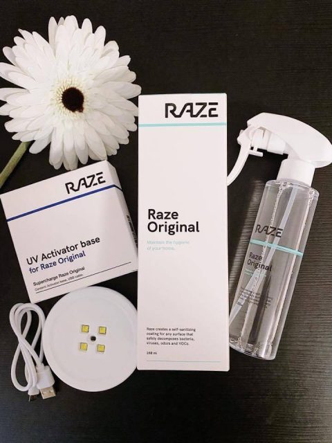 除菌好幫手 Raze 納米光觸媒技術消毒噴霧 U Blog