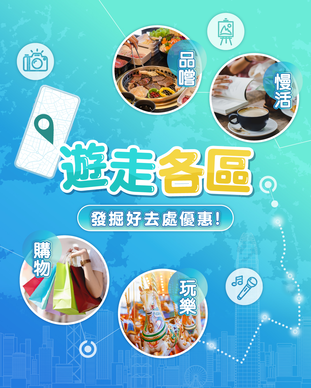 遊走各區
