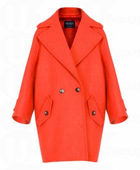 美品 16AW Max&Co il mio cappotto マックス&コー シェブロン柄 ウール 