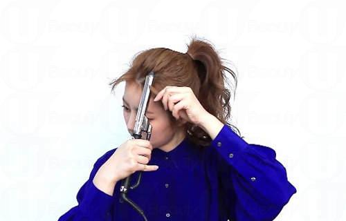 韓妹髮型教學！可愛感up 捲捲瀏海丸子頭