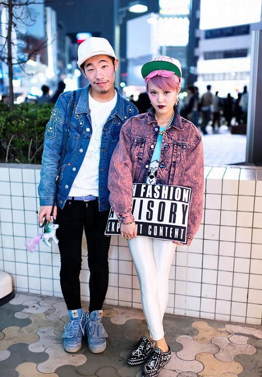 日韓街拍：春季情侶裝穿搭