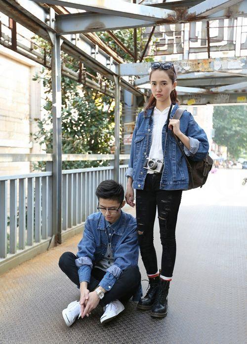 日韓街拍：春季情侶裝穿搭