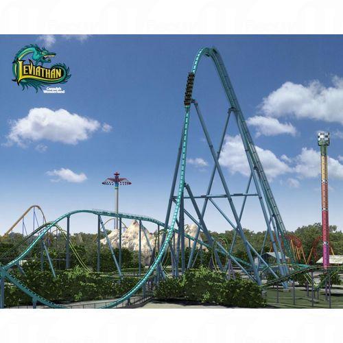 坐落於Canada's Wonderful Land主題樂園的Leviathan,時速可達至 148km/h,全長接近三分半鐘,為玩家 帶來從80度接近直線的高空俯衝落地,為全加拿大最快的過山車。 坐落於Canada's Wonderful Land主題樂園的Leviathan,時速可達至 148km/h,全長接近三分半鐘,為玩家 帶來從80度接近直線的高空俯衝落地,為全加拿大最快的過山車。