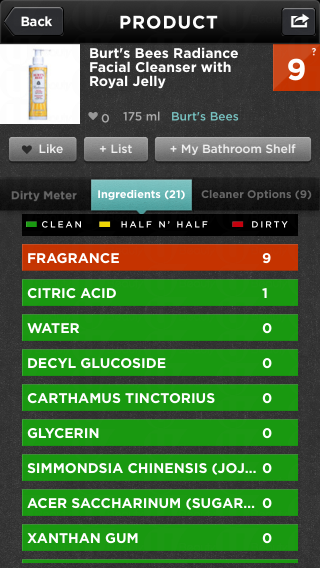 Think Dirty:用app check下你用的化妝護膚品有無毒 Think Dirty:用app check下你用的化妝護膚品有無毒