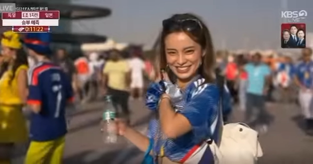 世界盃2022 | 日本最美女球迷真實身份被起底！甜美笑容掀起韓網熱議！獲封「世界級美女」！