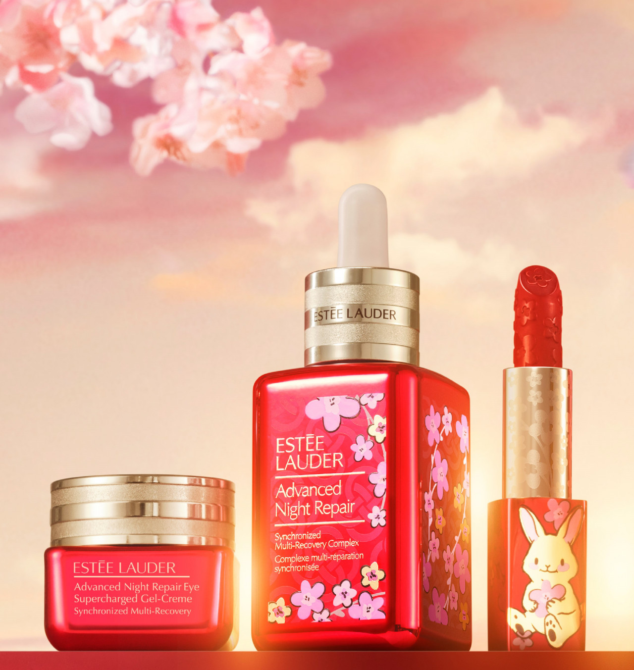 Estée Lauder全新兔年新春系列！絕美限定版「小棕瓶」！附優惠禮品套裝精選！