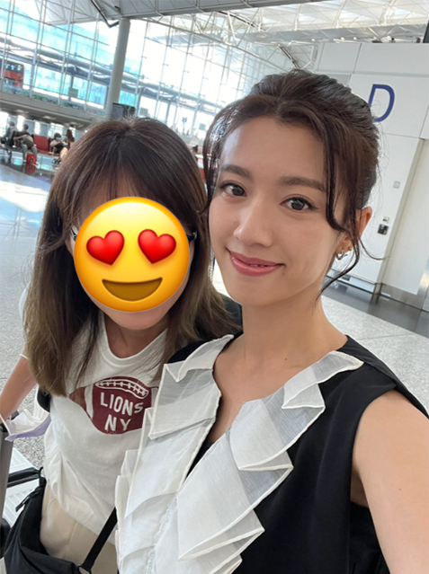 蔡思貝拍新劇被網民機場野生捕獲！「一個舉動」獲大讚超親民！