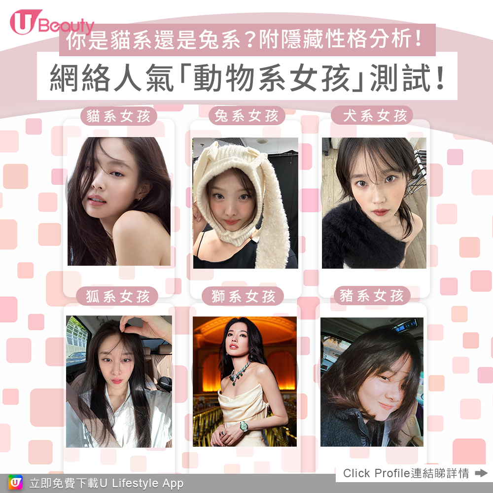 網絡人氣「動物系女孩」性格測試！你是貓系還是兔系？附隱藏性格分析！
