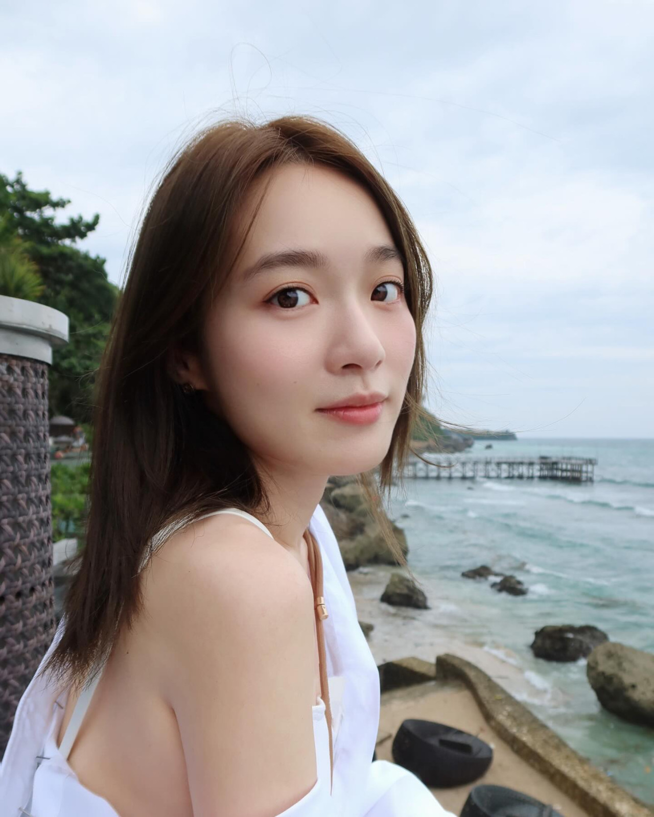 35歲蔡潔激罕水著泳衣照曝光！白滑身材若隱若現極誘人！