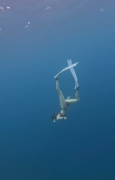 蘇皓兒三點式上陣玩浮潛震撼眼球！水底瘋狂擺動長腿姿態極撩人！