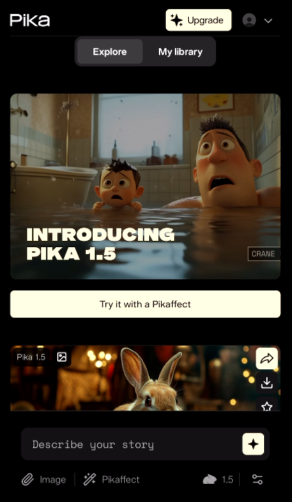 Pika.art爆紅AI特效教學！「黏土+充氣」3步免費自製影片！