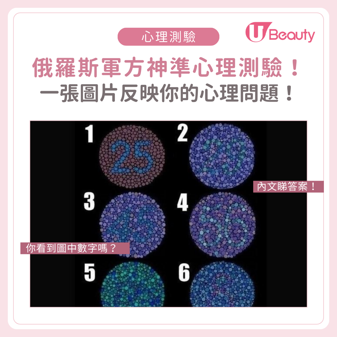 俄羅斯軍方神準心理測驗！一張圖片反映潛在心理問題！你看到圖中數字嗎？