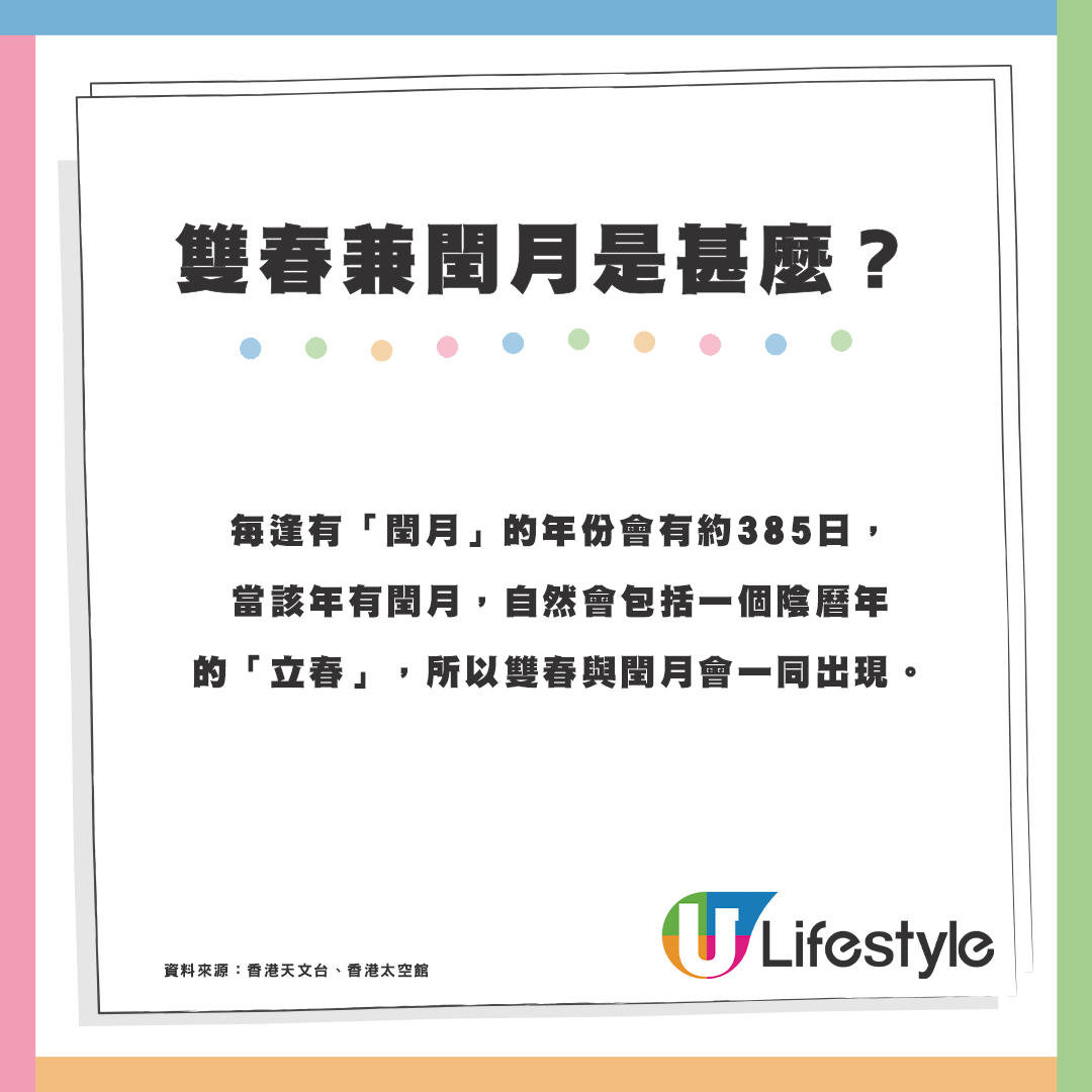 2025年雙春兼閏月!點解一年出現2次「立春」拆解陰陽曆計法 | UHK 港生活