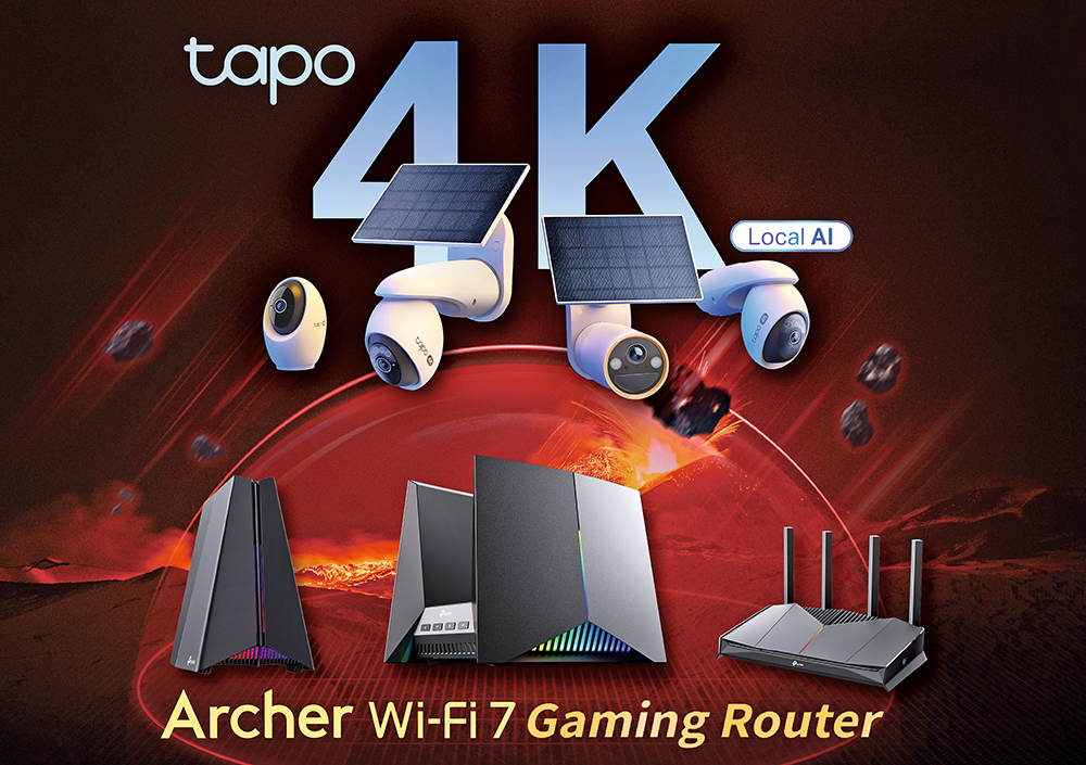 TP-Link雙冠軍︰ 最佳電競Wi-Fi 7 Router+ 最佳 4K Smart AI IP Camera | ezone