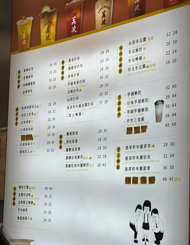萬波手搖飲第9分店即將開業 楊枝甘露＋紅豆粉粿奶＋芋頭芋圓奶／附選址及開業日期 | U Food