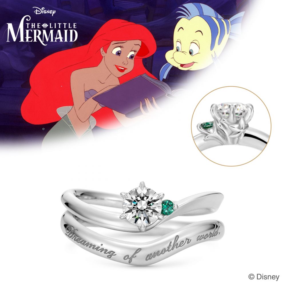 日本K.UNO新推迪士尼公主婚戒！4款不同主題