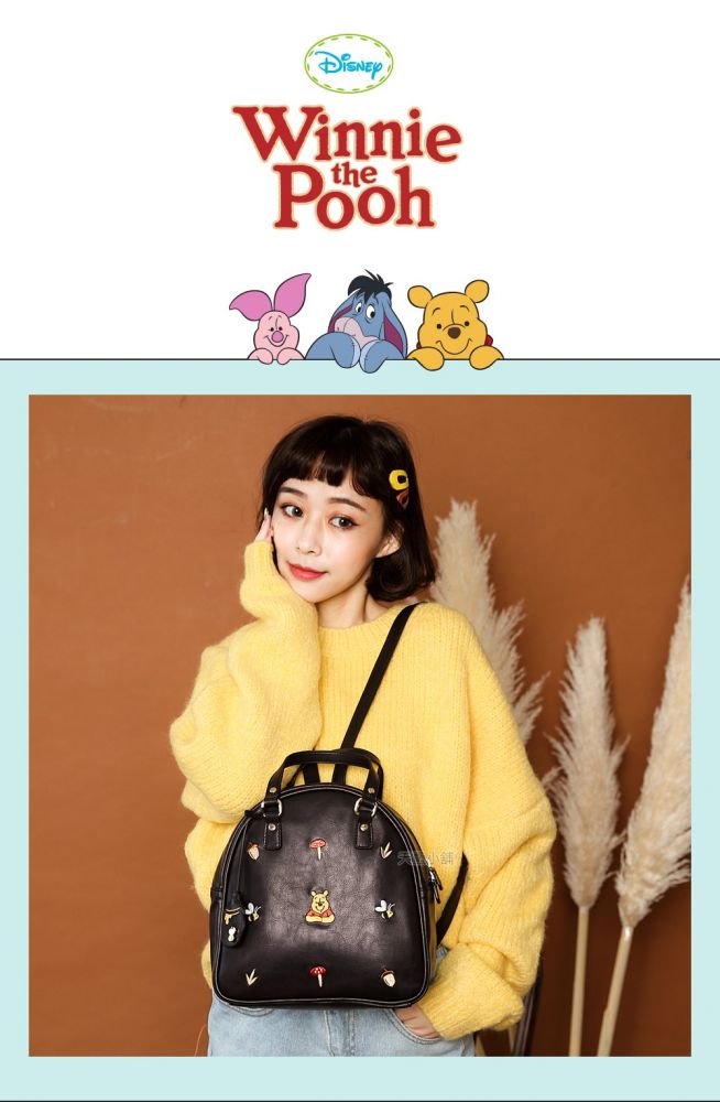 台灣天藍小舖推出小熊維尼袋款！刺繡皮革銀包、手袋、背囊！