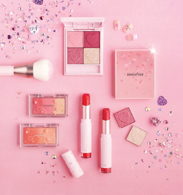 【情人節2019】中國innisfree新推限量彩妝系列！超美心形唇膏、漸變色胭脂！甜美情人節妝容！
