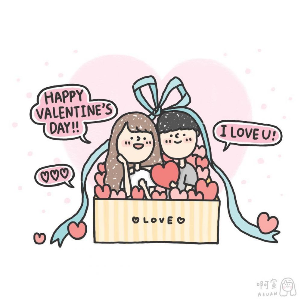【女生插畫】「一起很久了，每天也想對你說『我愛你』」10句想對另一半說的話！超甜情侶日常！